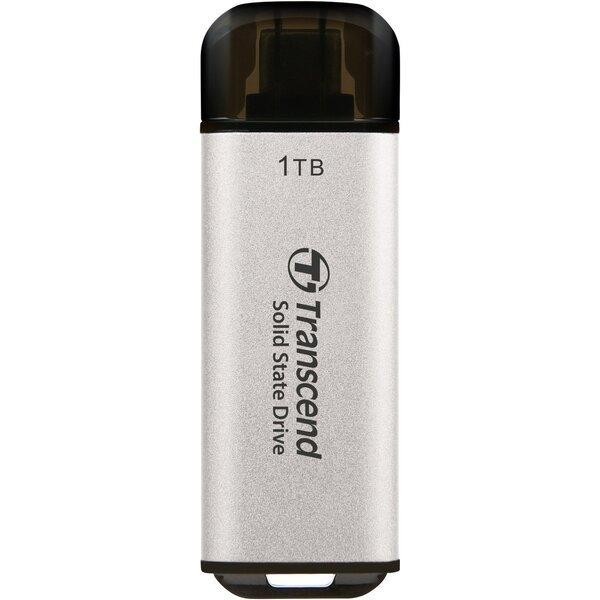 TRANSCEND ESD300S 1TB External SSD USB 10Gbps Type C Silver TRANSCEND ESD300S 1TB External SSD USB 10Gbps Type C Silver