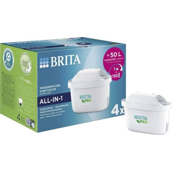 BRITA Tischwasserfilter Maxtra Pro Filterkartusche 4er-Pack BRITA Tischwasserfilter Maxtra Pro Filterkartusche 4er-Pack