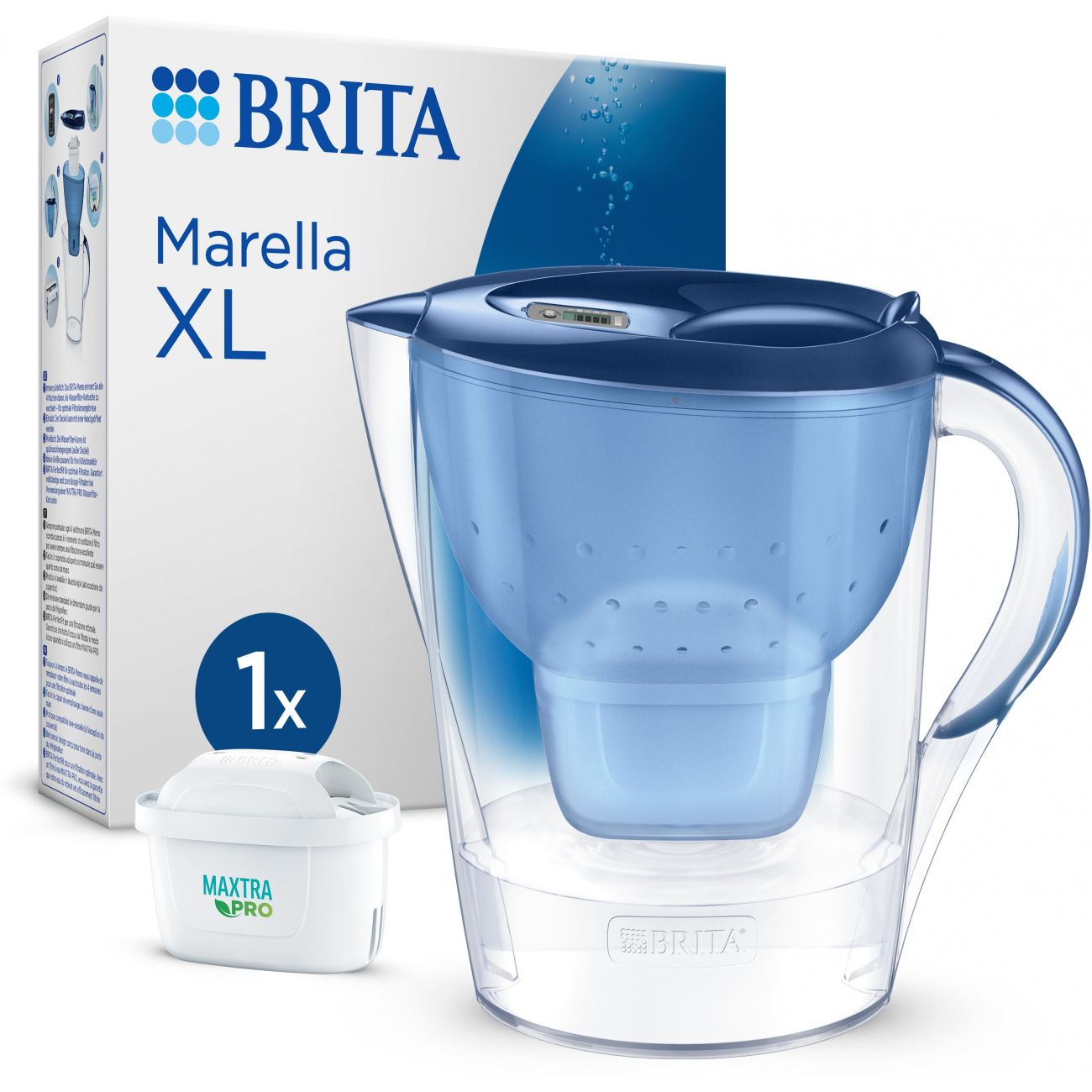 BRITA Tischwasserfilter Marella XL *blau* inkl. 1 Filter BRITA Tischwasserfilter Marella XL *blau* inkl. 1 Filter