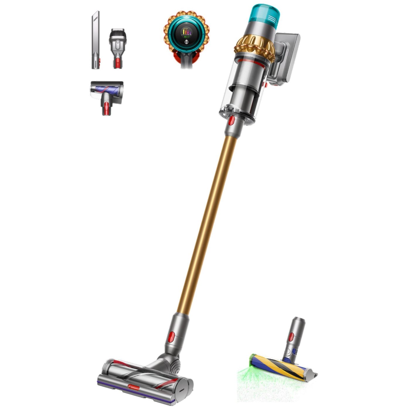 Dyson V15 Detect Absolute Kabelloser Staubsauger (Gelb/Nickel) Dyson V15 Detect Absolute Kabelloser Staubsauger (Gelb/Nickel)
