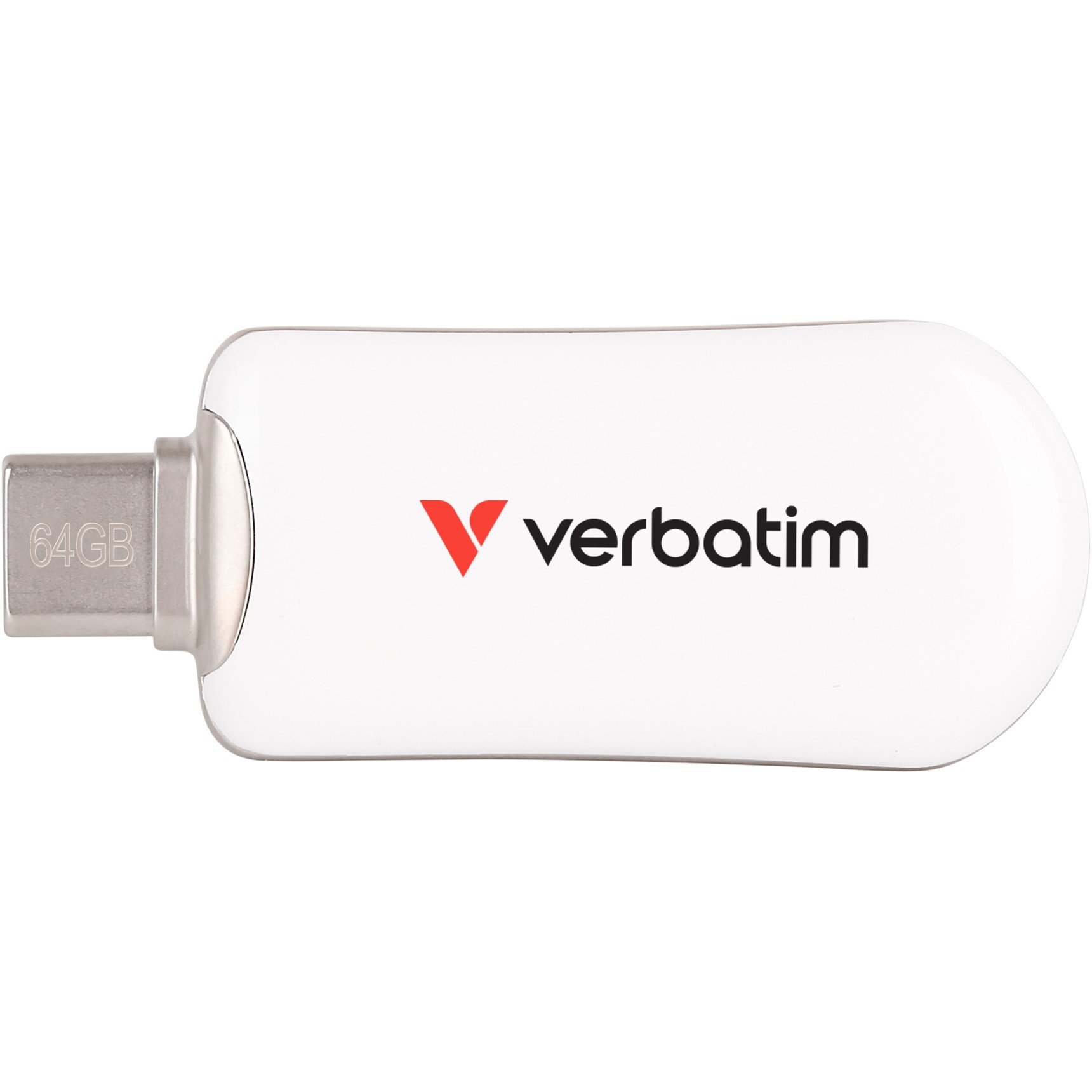 STICK 64GB Verbatim Plectra White USB-C Flash Drive 30228