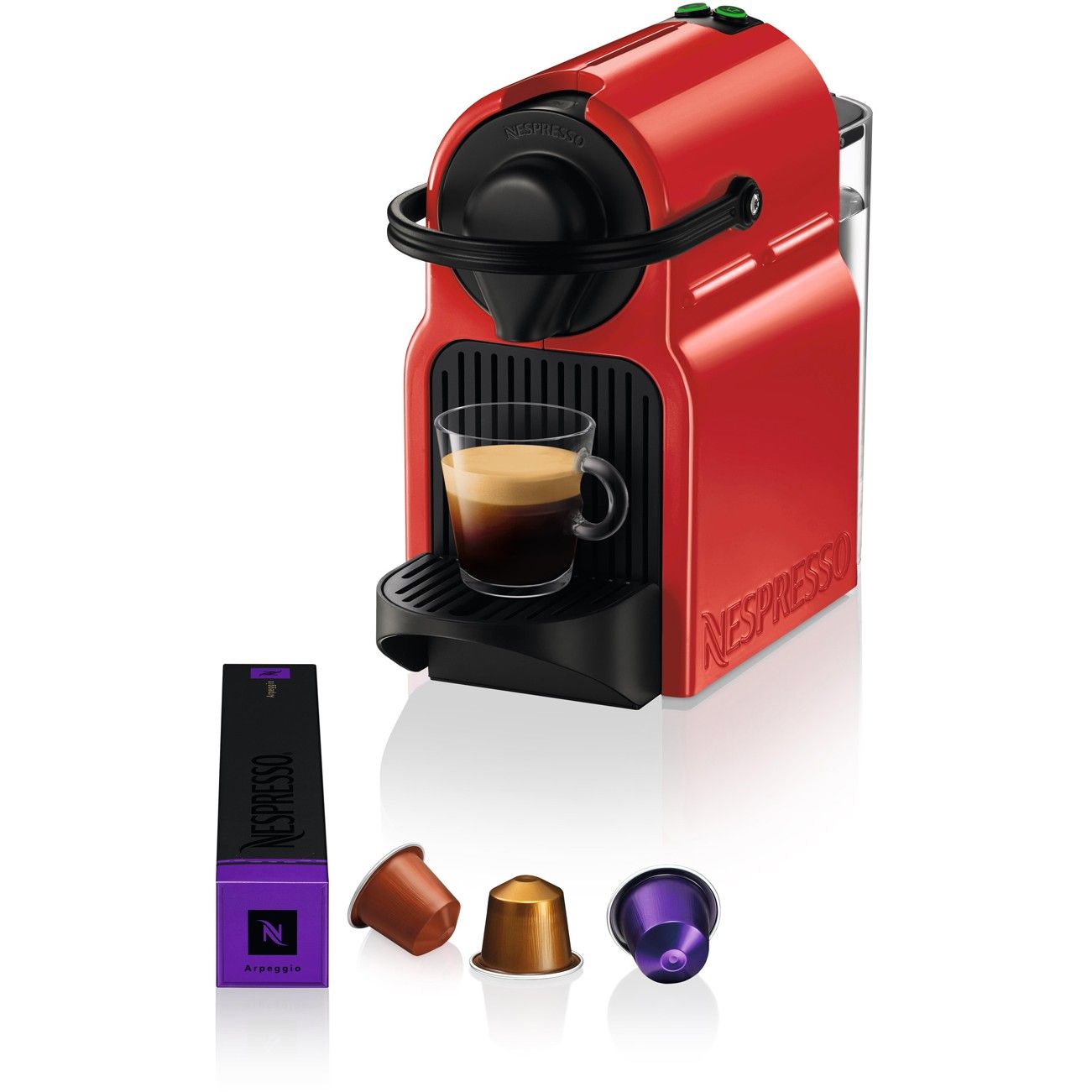 Krups Kaffeemaschine Nespresso Inissia XN1005F rot
