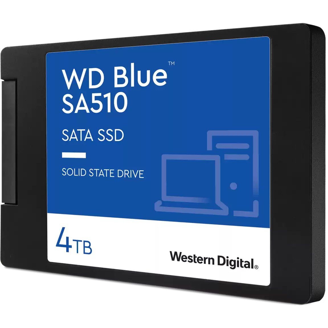 2,5" WD Blue SA510 4TB SATA III 6Gb/s cased 6.9cm 2.5Zoll 7mm internal single-packed