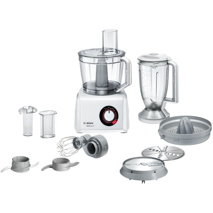 Bosch Kompakt-Küchenmaschine Multi Talent 8 1100 W Weiß/Edelstahl Bosch Kompakt-Küchenmaschine Multi Talent 8 1100 W Weiß/Edelstahl