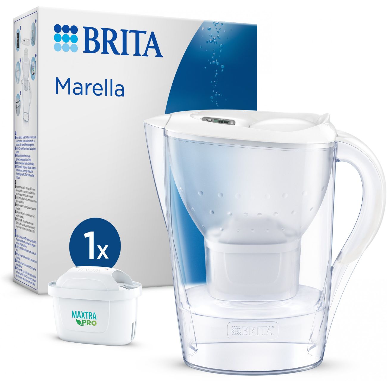 BRITA Tischwasserfilter Marella *weiß* inkl. 1 Filter