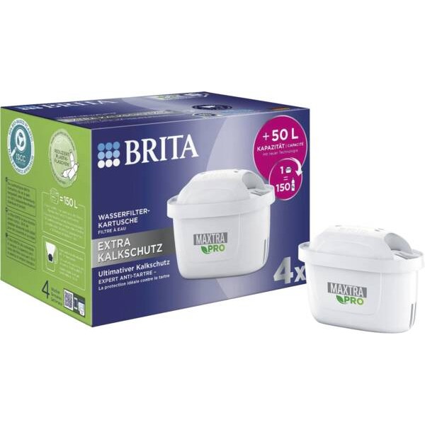 BRITA Tischwasserfilter Maxtra Pro Filterkartusche 4er-Pack