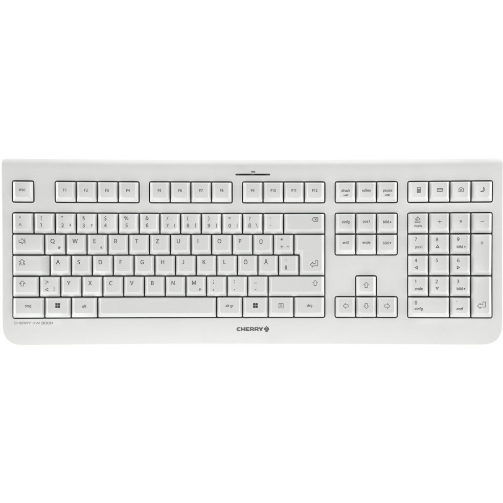 Cherry Keyboard KW 3000 Wireless [DE] pale grey
