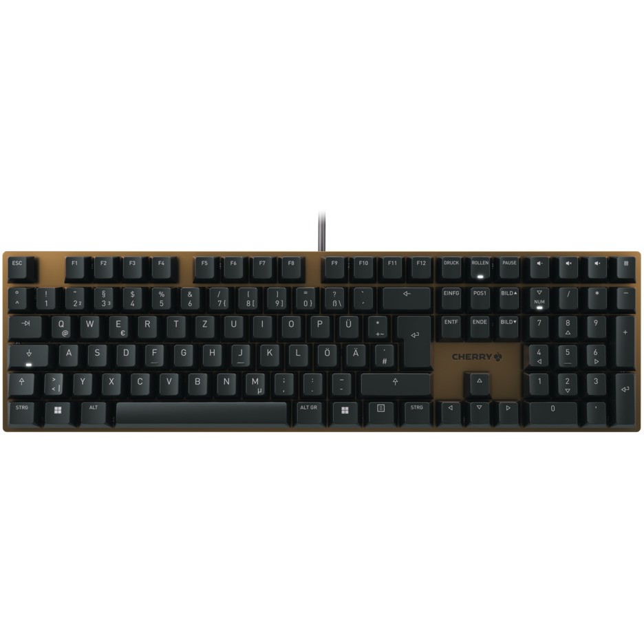 Cherry Keyboard KC 200 MX MX2A SILENT RED [DE] black/bronze MX2A SILENT RED Switch