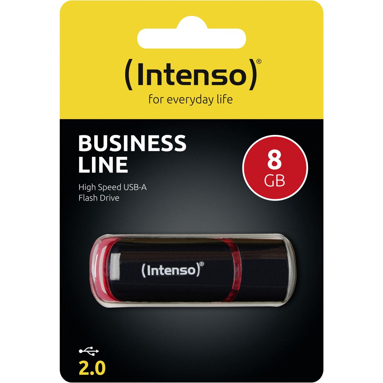 STICK Intenso Business Line schwarz. rot 8 GB