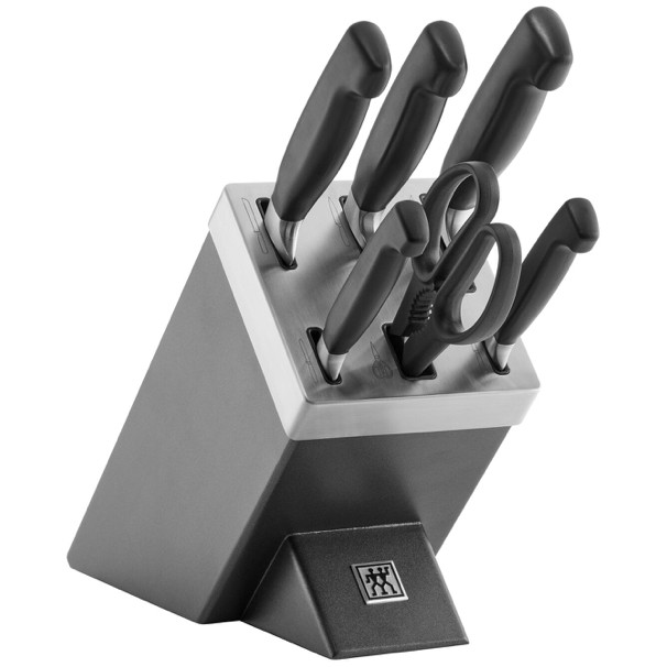 Zwilling Vier Sterne Messerblock 7-Teilig Schwarz