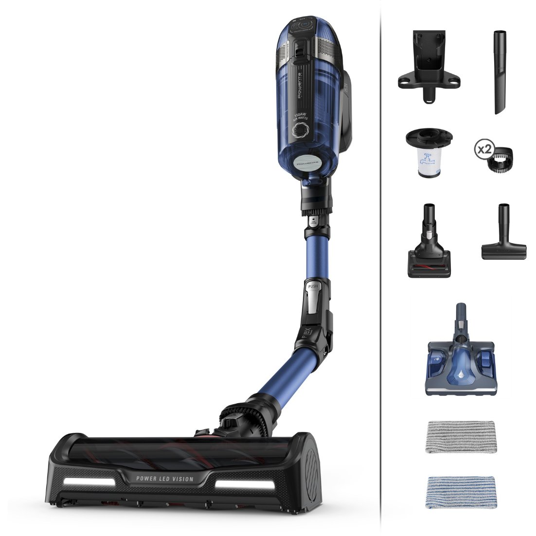 Rowenta X-Force Flex 12.60 Aqua RH98C0WO (blau/schwarz) Rowenta X-Force Flex 12.60 Aqua RH98C0WO (blau/schwarz)