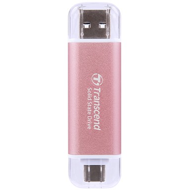 TRANSCEND ESD310P 1TB External SSD USB 10Gbps Type C/A Pink TRANSCEND ESD310P 1TB External SSD USB 10Gbps Type C/A Pink