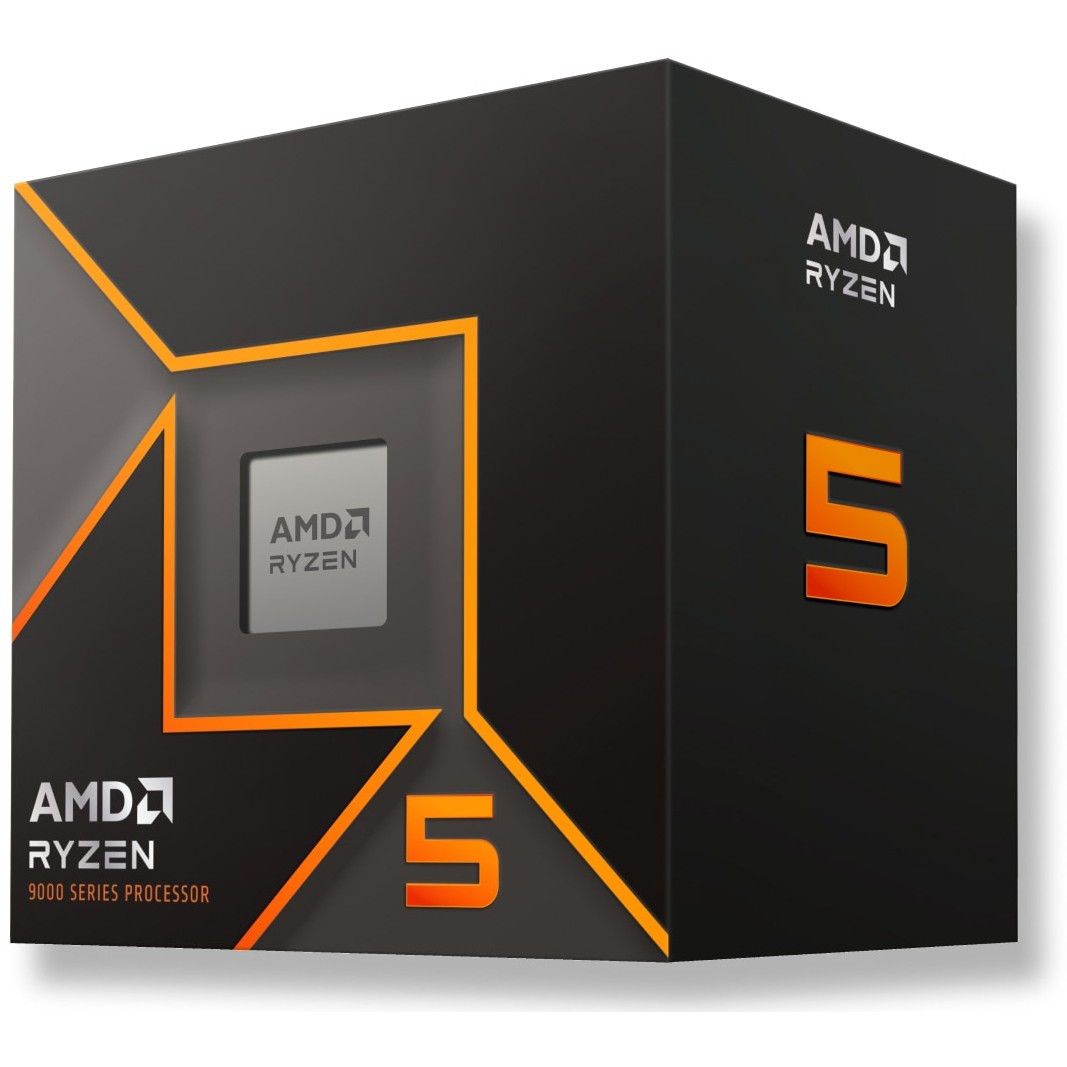 AMD Ryzen 5 9600 5.2GHz AM5 6C/12T 65W 38MB Processor with Wraith Stealth Cooler Box