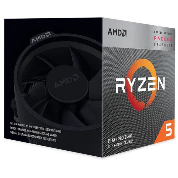 AMD AM4 Ryzen 5 4 Core Box 3400G 3,7 GHz MAX Boost 4,2GHz 4MB 65W Radeon RX Vega 11 with Wraith Spire Cooler 12nm AMD AM4 Ryzen 5 4 Core Box 3400G 3,7 GHz MAX Boost 4,2GHz 4MB 65W Radeon RX Vega 11 with Wraith Spire Cooler 12nm