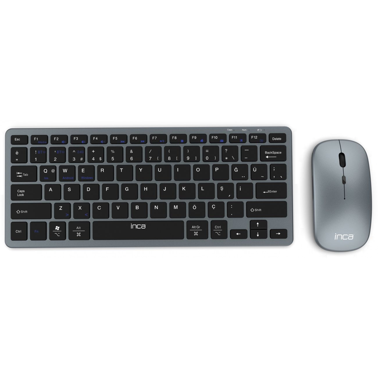 INCA Tastatur + Maus IBK-572BT BT 3.0/5.0, Smart, 40 Tage, 5-10m black